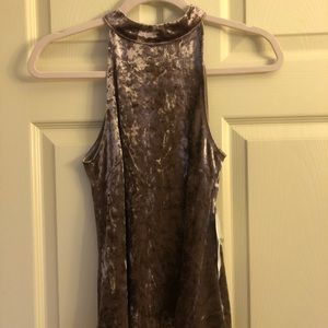 Design Lab Suede Tank Top